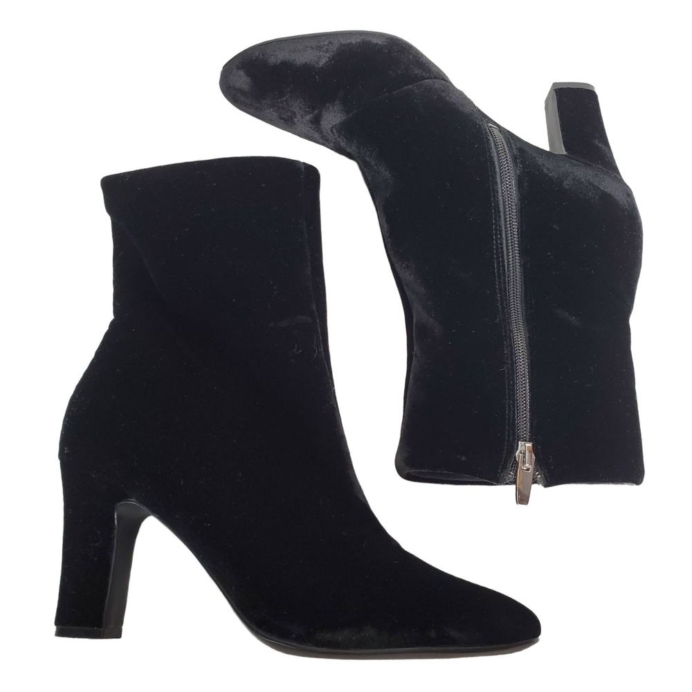 Lauren Ralph Lauren Bridgett Velvet Ankle Bootie Boots Size 9